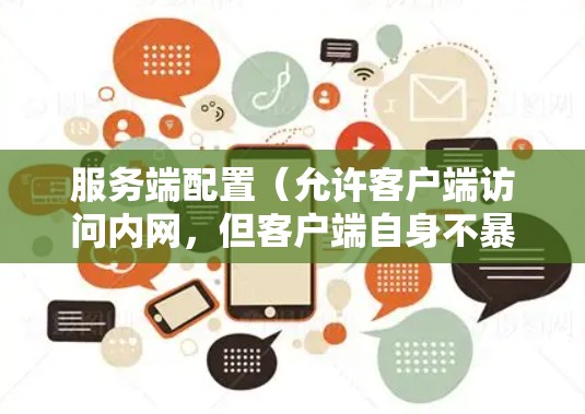 服务端配置(允许客户端访问内网,但客户端自身不暴露)